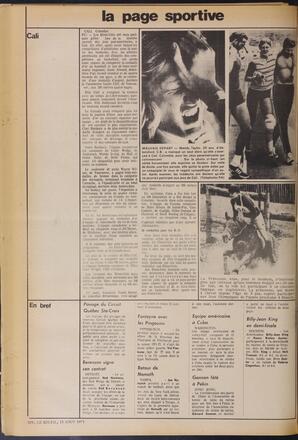 Le Soleil de Vancouver, August 13, 1971, page 14