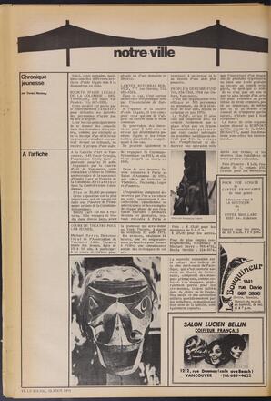Le Soleil de Vancouver, August 13, 1971, page 6