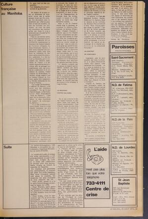 Le Soleil de Vancouver, August 13, 1971, page 3