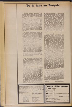 Le Soleil de Vancouver, August 13, 1971, page 2