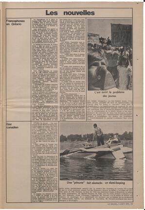 Le Soleil de Vancouver, August 6, 1971, page 15