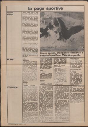 Le Soleil de Vancouver, July 16, 1971, page 14