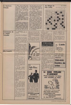 Le Soleil de Vancouver, July 16, 1971, page 13