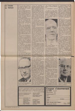 Le Soleil de Vancouver, July 16, 1971, page 2