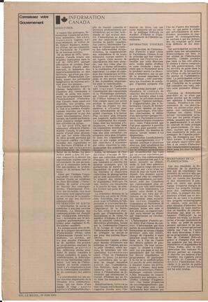 Le Soleil de Vancouver, June 25, 1971, page 14