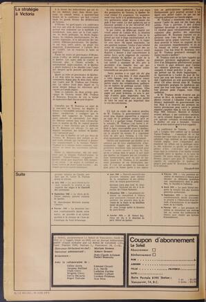 Le Soleil de Vancouver, June 18, 1971, page 2
