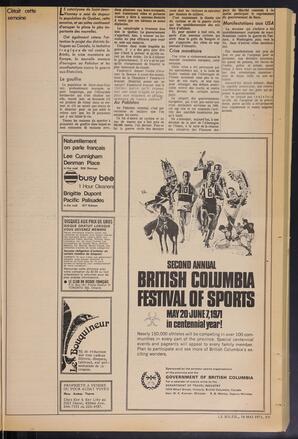 Le Soleil de Vancouver, May 14, 1971, page 15
