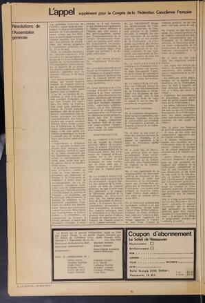 Le Soleil de Vancouver, May 14, 1971, page 2