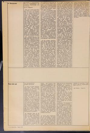 Le Soleil de Vancouver, May 7, 1971, page 10
