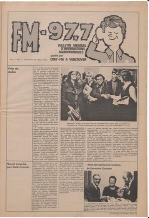 Le Soleil de Vancouver, April 30, 1971, page 7