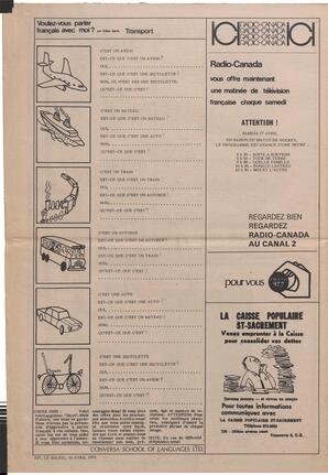 Le Soleil de Vancouver, April 16, 1971, page 14