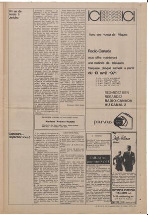 Le Soleil de Vancouver, April 9, 1971, page 15