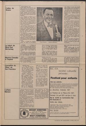 Le Soleil de Vancouver, April 2, 1971, page 15
