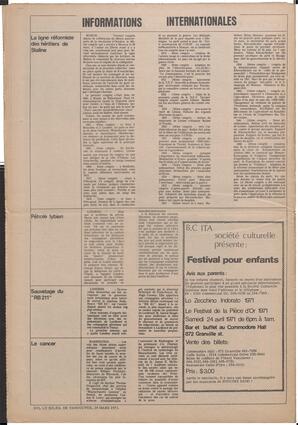 Le Soleil de Vancouver, March 26, 1971, page 16