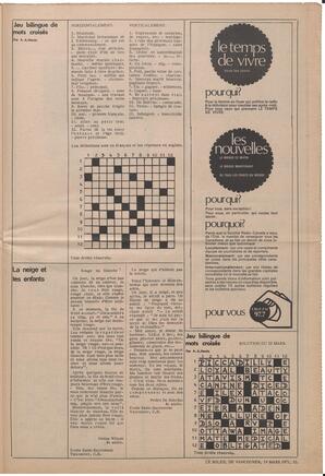 Le Soleil de Vancouver, March 19, 1971, page 11