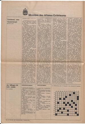 Le Soleil de Vancouver, March 5, 1971, page 6