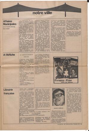 Le Soleil de Vancouver, March 5, 1971, page 3