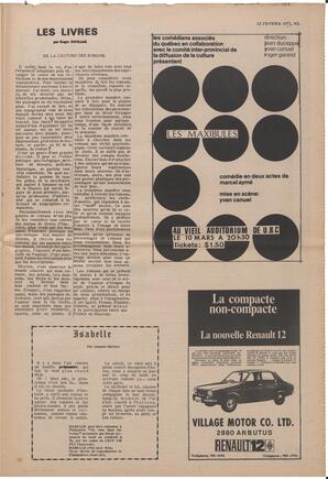 Le Soleil de Vancouver, February 12, 1971, page 11