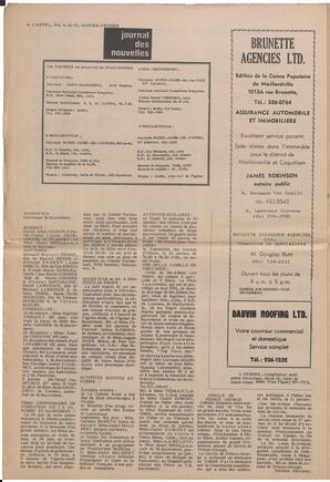 Le Soleil de Vancouver, February 12, 1971, page 10