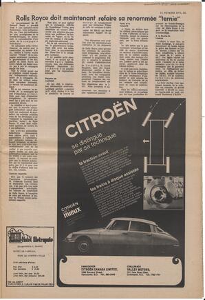 Le Soleil de Vancouver, February 12, 1971, page 3