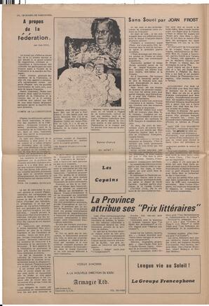 Le Soleil de Vancouver, November 27, 1970, page 4
