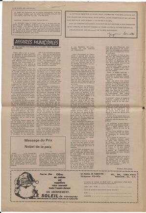 Le Soleil de Vancouver, November 27, 1970, page 2