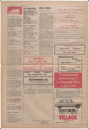 Le Soleil de Vancouver, November 20, 1970, page 16