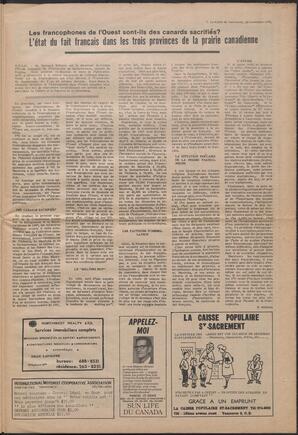 Le Soleil de Vancouver, November 20, 1970, page 11