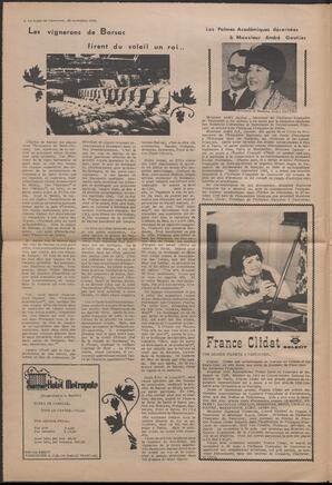 Le Soleil de Vancouver, November 20, 1970, page 4