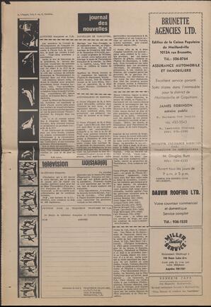 Le Soleil de Vancouver, October 23, 1970, page 14