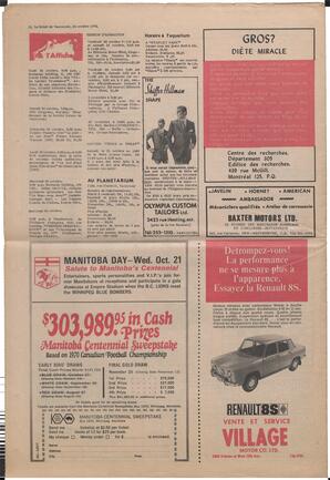 Le Soleil de Vancouver, October 23, 1970, page 10