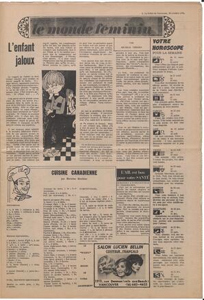 Le Soleil de Vancouver, October 23, 1970, page 5