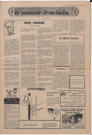 Le Soleil de Vancouver, September 18, 1970, page 5
