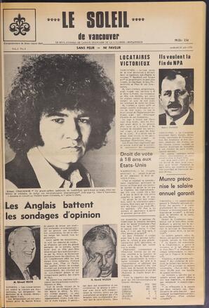 Le Soleil de Vancouver, June 26, 1970, page 4