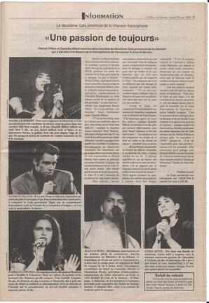 Le Soleil de Colombie, April 30, 1993, page 3