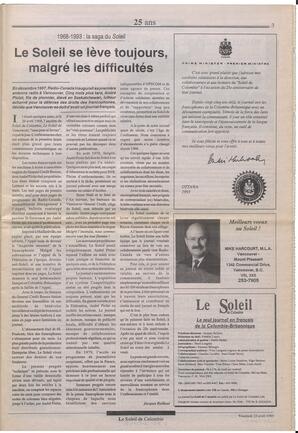 Le Soleil de Colombie, April 23, 1993, page 3