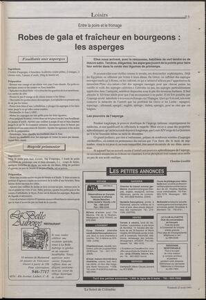 Le Soleil de Colombie, April 23, 1993, page 23