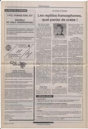 Le Soleil de Colombie, April 2, 1993, page 4