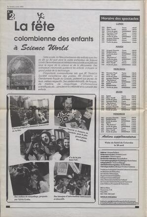 Le Soleil de Colombie, April 2, 1993, page 16