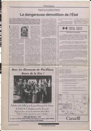 Le Soleil de Colombie, April 2, 1993, page 14