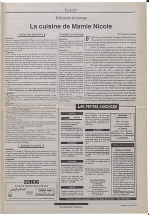 Le Soleil de Colombie, April 2, 1993, page 13