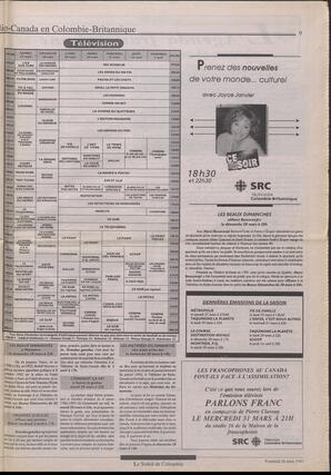 Le Soleil de Colombie, March 26, 1993, page 9