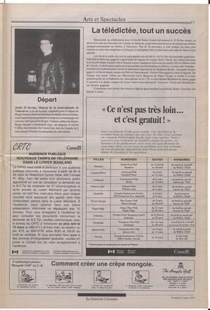 Le Soleil de Colombie, March 5, 1993, page 9