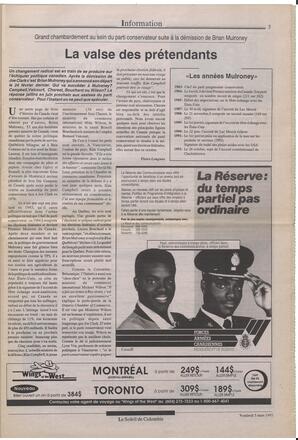 Le Soleil de Colombie, March 5, 1993, page 3