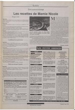 Le Soleil de Colombie, March 5, 1993, page 13