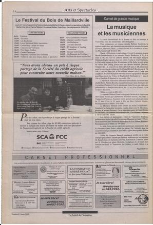 Le Soleil de Colombie, March 5, 1993, page 12