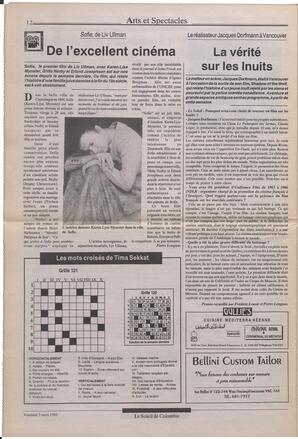Le Soleil de Colombie, March 5, 1993, page 10