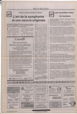 Le Soleil de Colombie, February 26, 1993, page 14