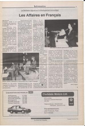 Le Soleil de Colombie, February 19, 1993, page 5