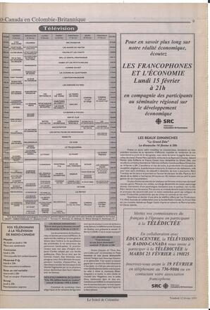 Le Soleil de Colombie, February 12, 1993, page 9